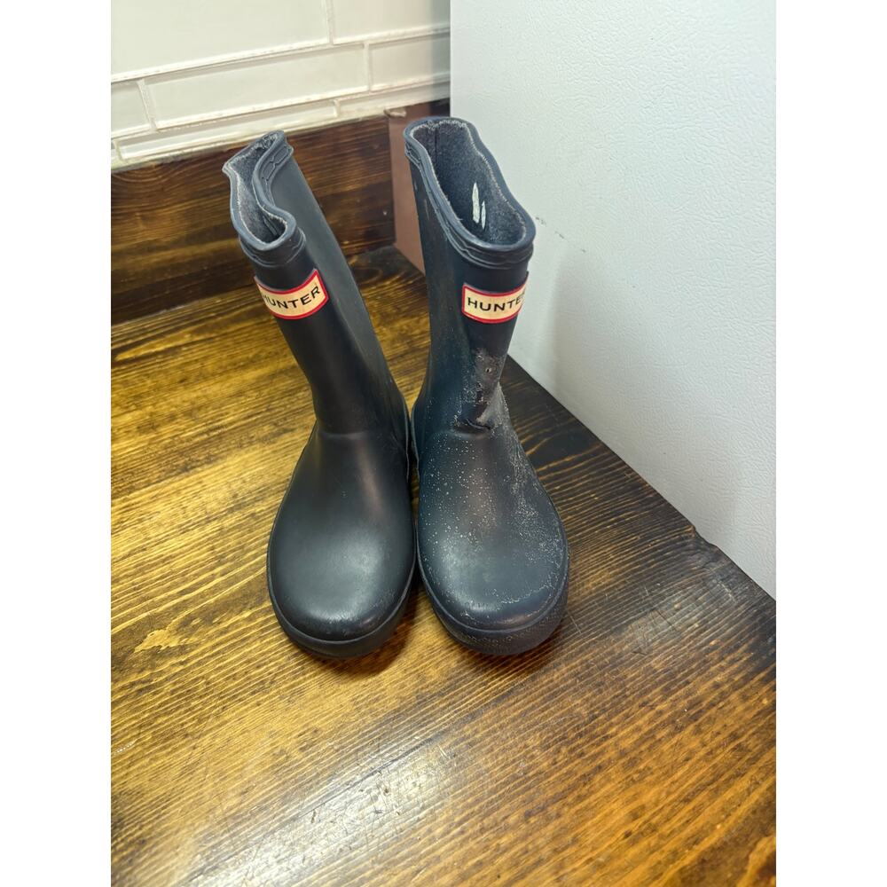 Hunter Navy Boots‎ Size 9